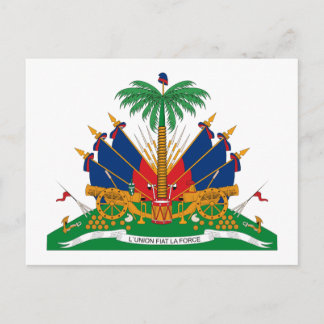 Haiti-Wappen Postkarte