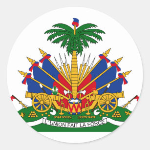 Haiti-Wappen Runder Aufkleber