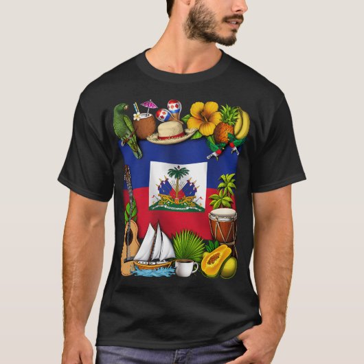Haiti-Wurzeln T-Shirt (Vorderseite)