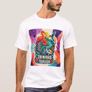 Haiti Zeitgenössische karibische Collage T-Shirt