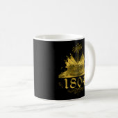 Haitian 1804 Gold Haiti Flaggenemblem Kaffeetasse (VorderseiteRechts)