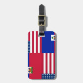HAITIAN-AMERIKANER GEPÄCKANHÄNGER (Vorderseite vertikal)