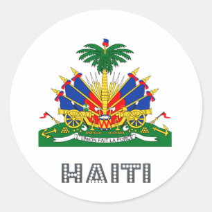 Haitian Emblem Runder Aufkleber