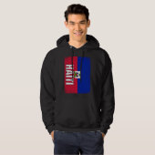 Haitian Flag Haiti  2 Hoodie (Vorne ganz)