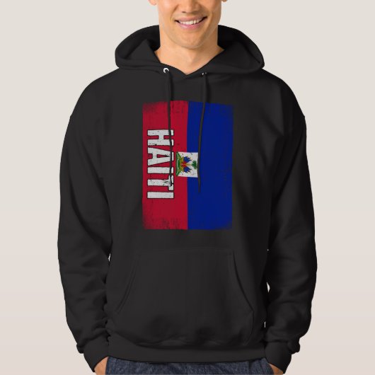Haitian Flag Haiti  2 Hoodie (Vorderseite)