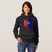 Haitian Flag Haiti  2 Hoodie (Vorne ganz)