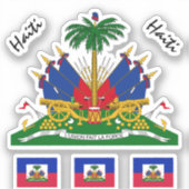 Haitian Flag & Haiti Aufkleber Sammlung /sport (Vorderseite)