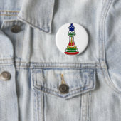 Haitian Queen Schess Piece | Haiti Flag Royalty Button (Beispiel)