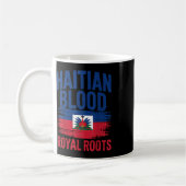 Haitian Roots Haiti-Flaggentag Kaffeetasse (Links)
