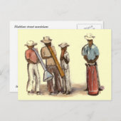 Haitian Street Musicians Postkarte (Vorne/Hinten)