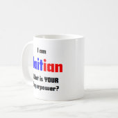 Haitianer Kaffeetasse (Vorderseite Links)