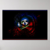 Haitianer Kriegsflagge Poster (Vorne)