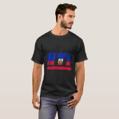 Haitianer mit Flagge T-Shirt (Vorne ganz)