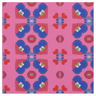 Haitianfahne & Haitis Herbstmode Fabric Stoff