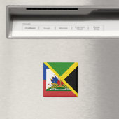Haitianisch-jamaikanische Flagge | Die Hälfte Jama Magnet (In Situ (Geschirrspüler))