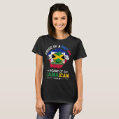 Haitianisch-Jamaikanische Flagge T-Shirt (Vorne ganz)