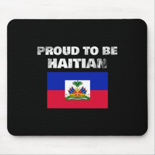 Haitianisch zu sein - Haitianische Flagge gegen Ra Mousepad