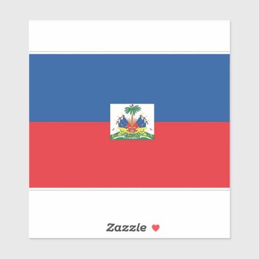 Haitianische Flagge Aufkleber (Blatt)