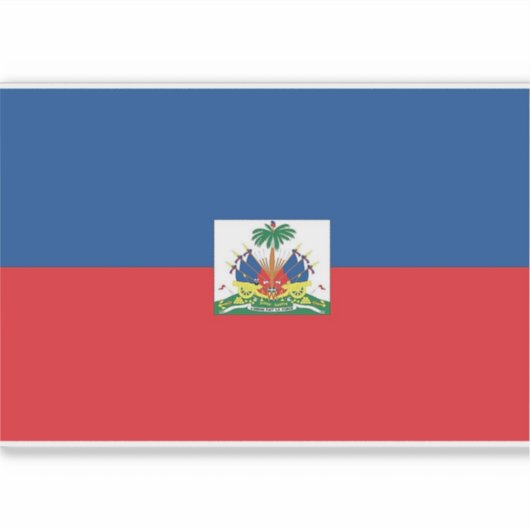 Haitianische Flagge Aufkleber (Vorderseite)