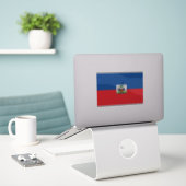 Haitianische Flagge Aufkleber (Laptop auf Schreibtisch)