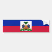 Haitianische Flagge Autoaufkleber (Vorne)