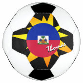 Haitianische Flagge / BANG Fußball (Vorderseite)