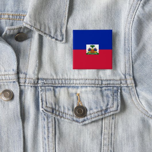 Haitianische Flagge Button (Beispiel)