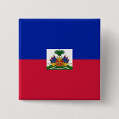 Haitianische Flagge Button (Vorderseite)