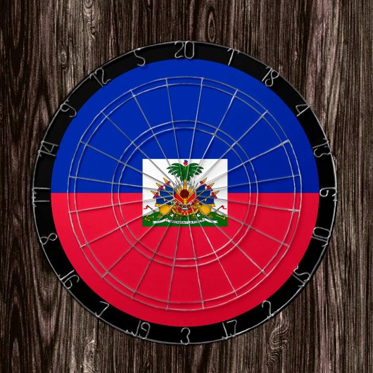 Haitianische Flagge Dartboard & Haiti / Spielbrett Dartscheibe