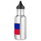 Haitianische Flagge Edelstahlflasche (Rechts)