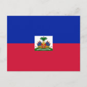 Haitianische Flagge, Flagge Haitis Postkarte (Vorderseite)