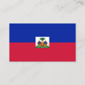 Haitianische Flagge, Flagge Haitis Visitenkarte (Vorderseite)