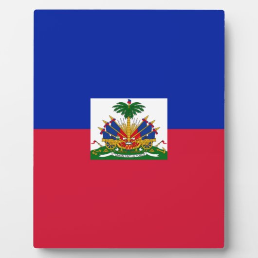 Haitianische Flagge Fotoplatte (Vorderseite)