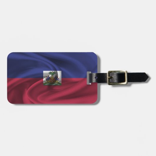 Haitianische Flagge Gepäckanhänger (Vorderseite horizontal)