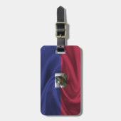 Haitianische Flagge Gepäckanhänger (Vorderseite vertikal)