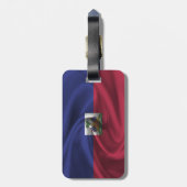 Haitianische Flagge Gepäckanhänger (Rückseite vertikal)