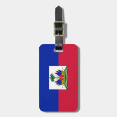 Haitianische Flagge Gepäckanhänger (Vorderseite vertikal)