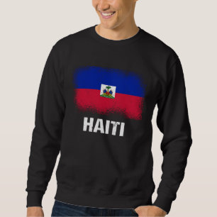 Haitianische Flagge Haiti 3 Sweatshirt
