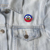Haitianische Flagge & Haitianisch Mode, Reisen/Spo Button (Beispiel)