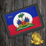 Haitianische Flagge & Haitianische Mode-Patrioten  Tri-fold Geldbeutel<br><div class="desc">WALLETS: Haitianische Flaggenmode - Liebe meines Landes,  Reisen,  Nationalpatrioten/Sportfans</div>
