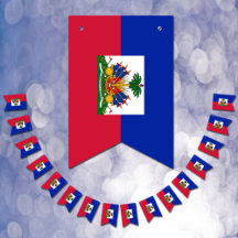 Haitianische Flagge & Haitianische Party Banner /