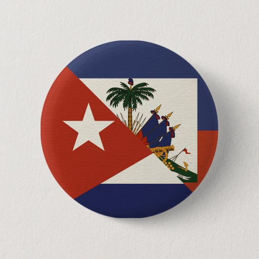 Haitianische Flagge | Haitianischer Kubaner Ayiti Button (Vorderseite)