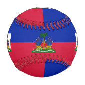 Haitianische Flagge & Haitianischer Sport / Baseba Baseball (Rückseite)