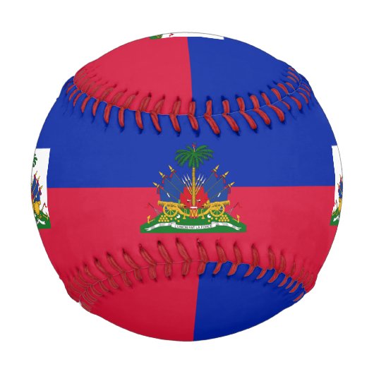 Haitianische Flagge & Haitianischer Sport / Baseba Baseball (Rückseite)
