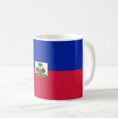 Haitianische Flagge Kaffeetasse (VorderseiteRechts)
