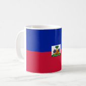 Haitianische Flagge Kaffeetasse (Vorderseite Links)