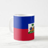 Haitianische Flagge Kaffeetasse (Vorderseite Links)