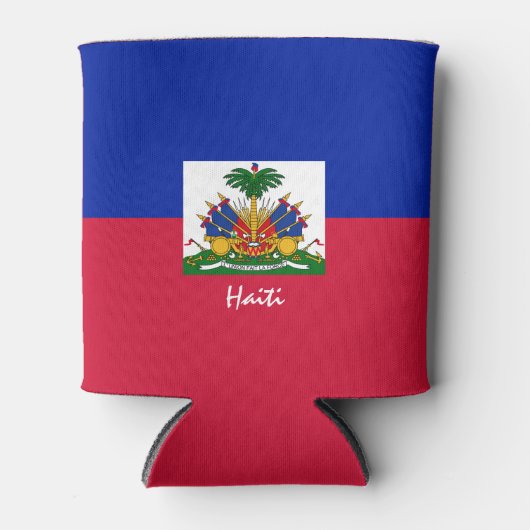 Haitianische Flagge kann kühler & Haitianisches Pa Dosenkühler (Vorderseite)