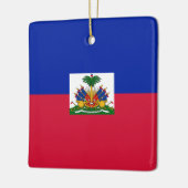 Haitianische Flagge Keramikornament (Links)