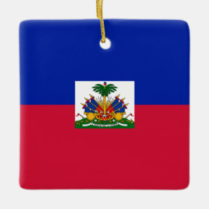 Haitianische Flagge Keramikornament